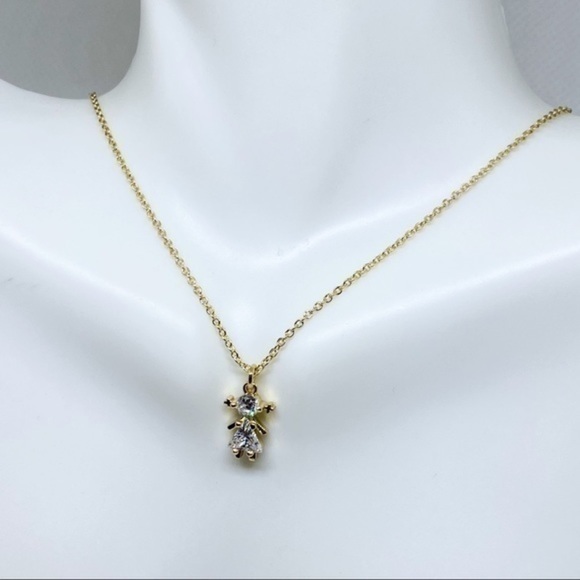 PETITE Girl Charm Necklace Mom Gift Children Pendant - Picture 4 of 8